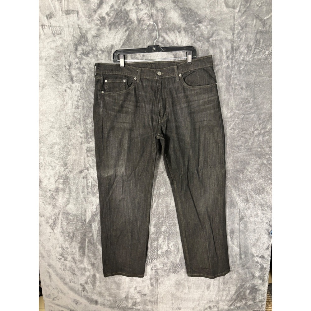 Levis 559 Relaxed Straight Jeans Mens 38x30 Black Dark Wash Denim Pants